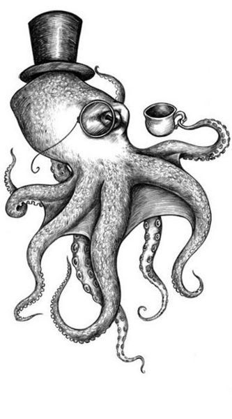 Octopus Tattoo Drawings | Octopus tattoo concept art by Janny Dangerous